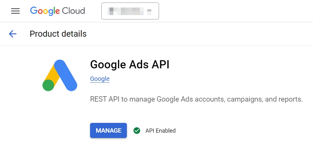 Google Ads API