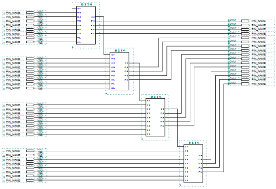 16-bit Adder Wiring Diagram